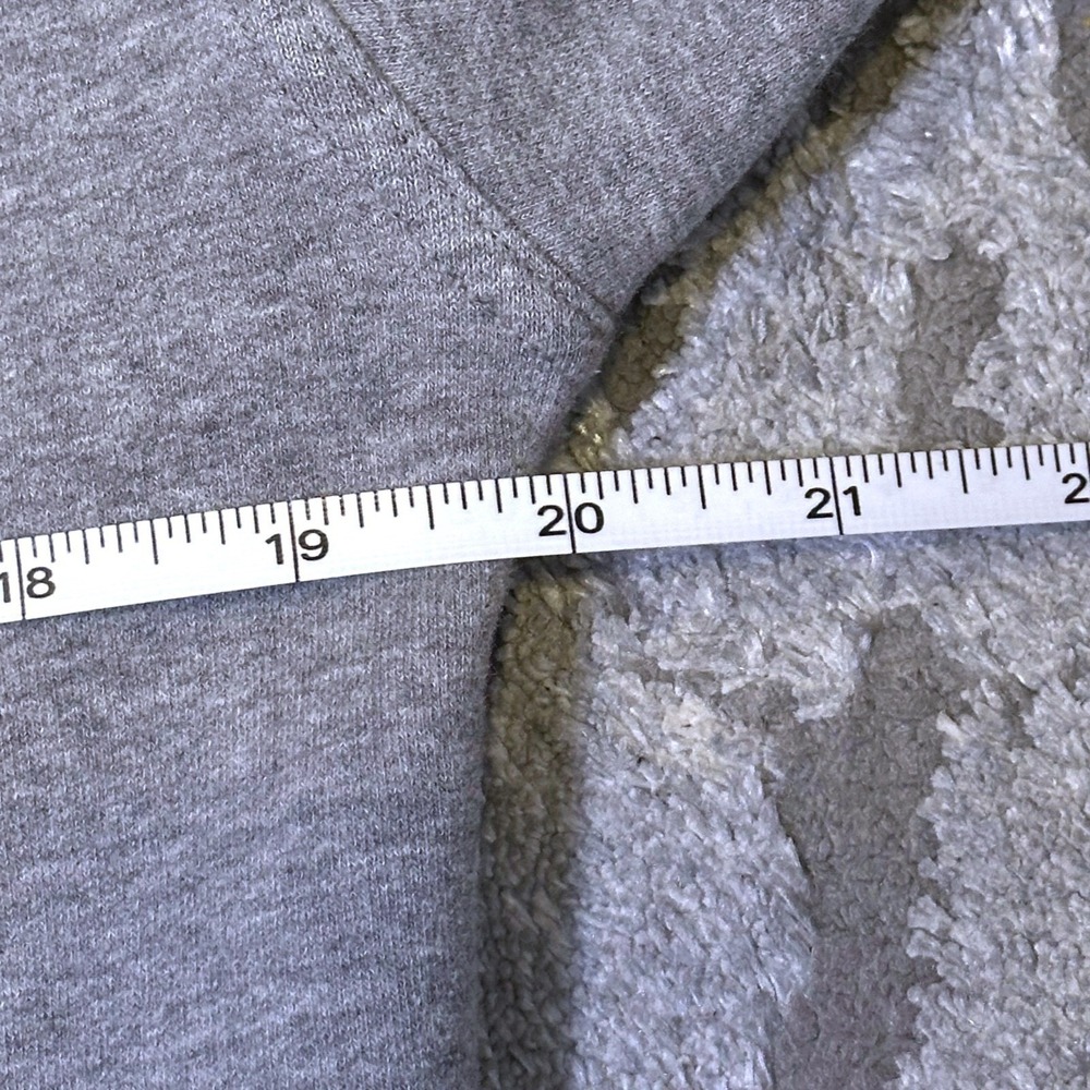 Lululemon Hoodie Womens‎ Medium Gray Fleece Pullover Kangaroo Pocket Soft - Picture 7 of 9